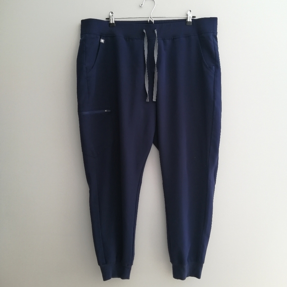 Figs Plus Size Zamora Joggers Medical Scrub Bottoms Navy Blue XXL - Picture 2 of 16